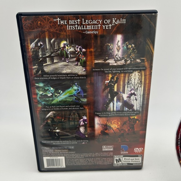 Legacy Of Kain: Defiance (Sony PS2) Tested & Works CIB W Manual + Reg Card - Picture 8 of 10
